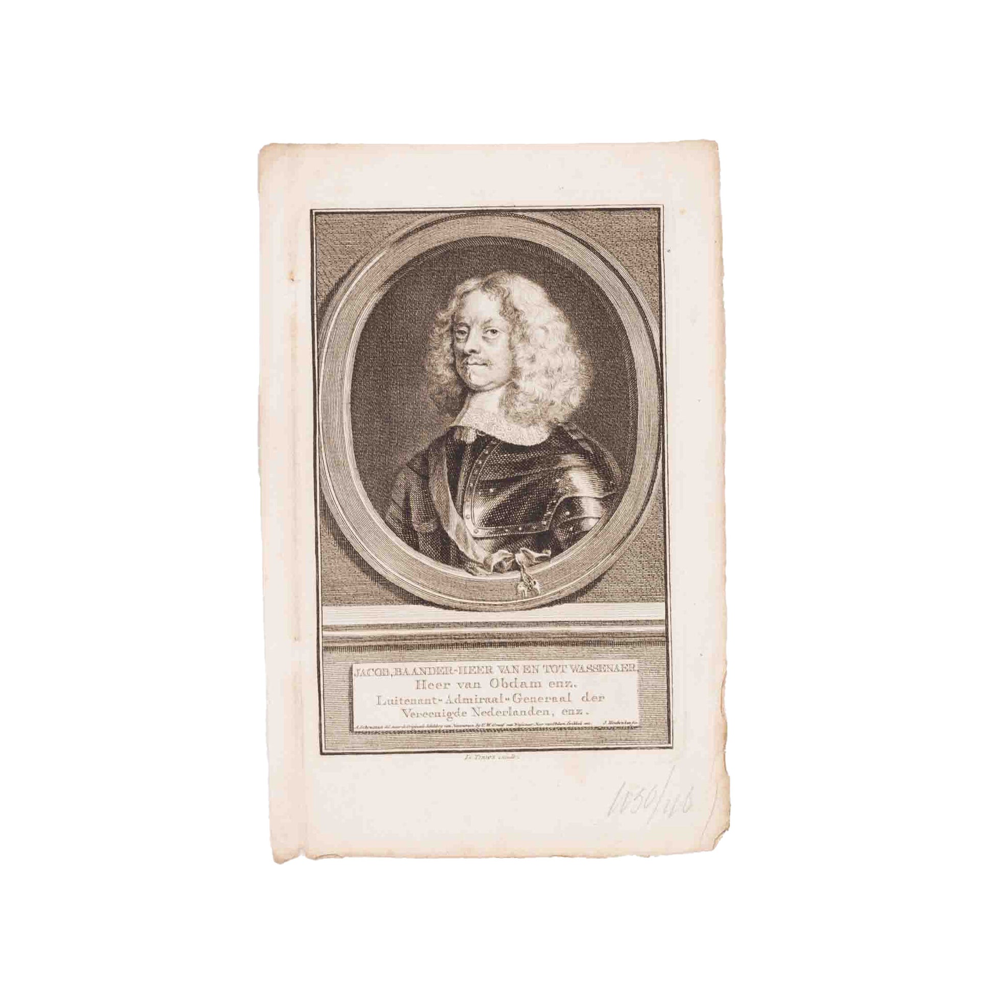 Vier portretten van mannen, J. Houbraken, ca. 1750-1760-4