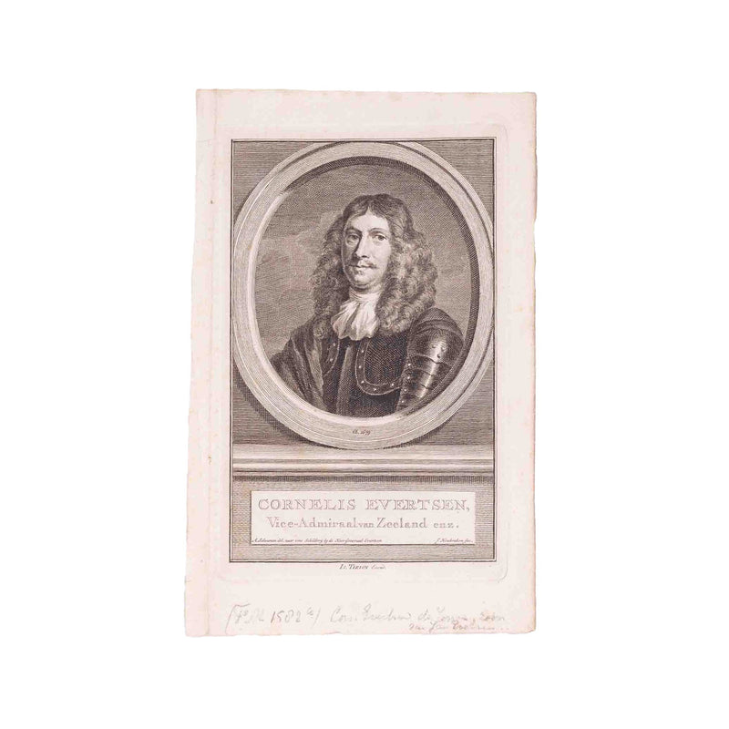 Vier portretten van admiralen, J. Houbraken, ca. 1749-1760-zoom-