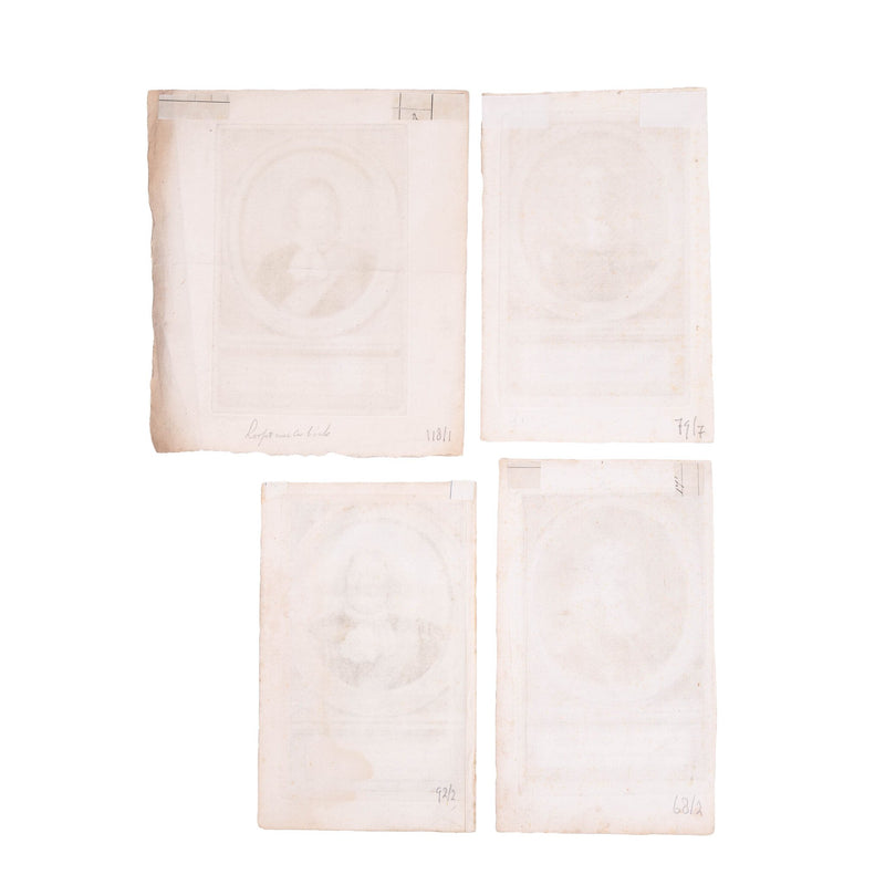 Vier portretten van admiralen, J. Houbraken, ca. 1749-1760-zoom-