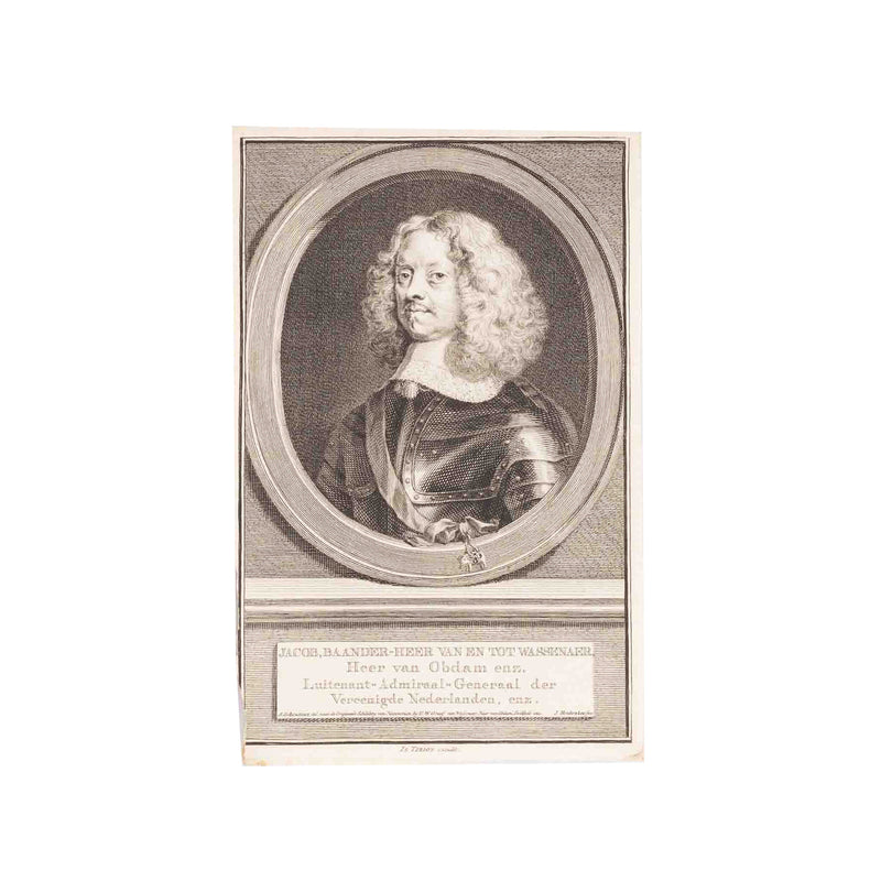 Vijf portretten van admiralen, J. Houbraken, ca. 1749-1760-zoom-