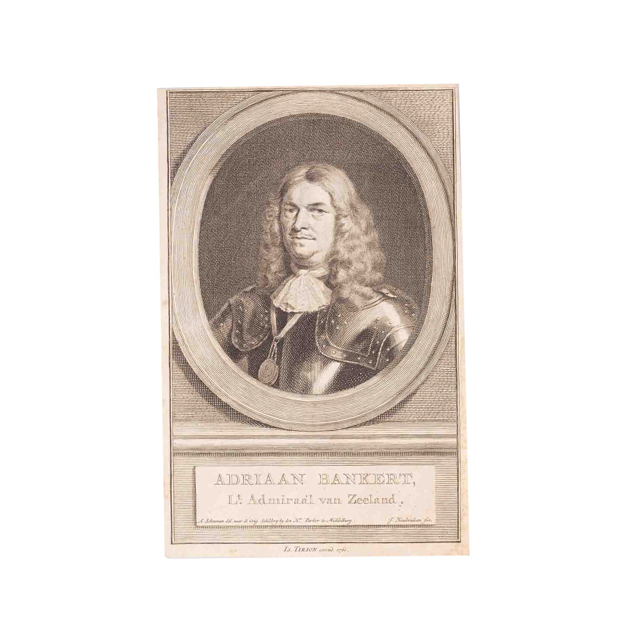 Vijf portretten van admiralen, J. Houbraken, ca. 1749-1760-zoom-4