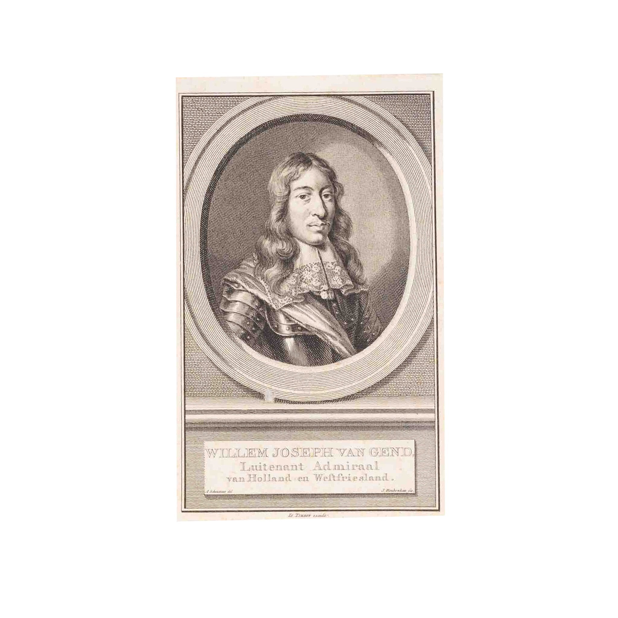 Vijf portretten van admiralen, J. Houbraken, ca. 1749-1760-zoom-6
