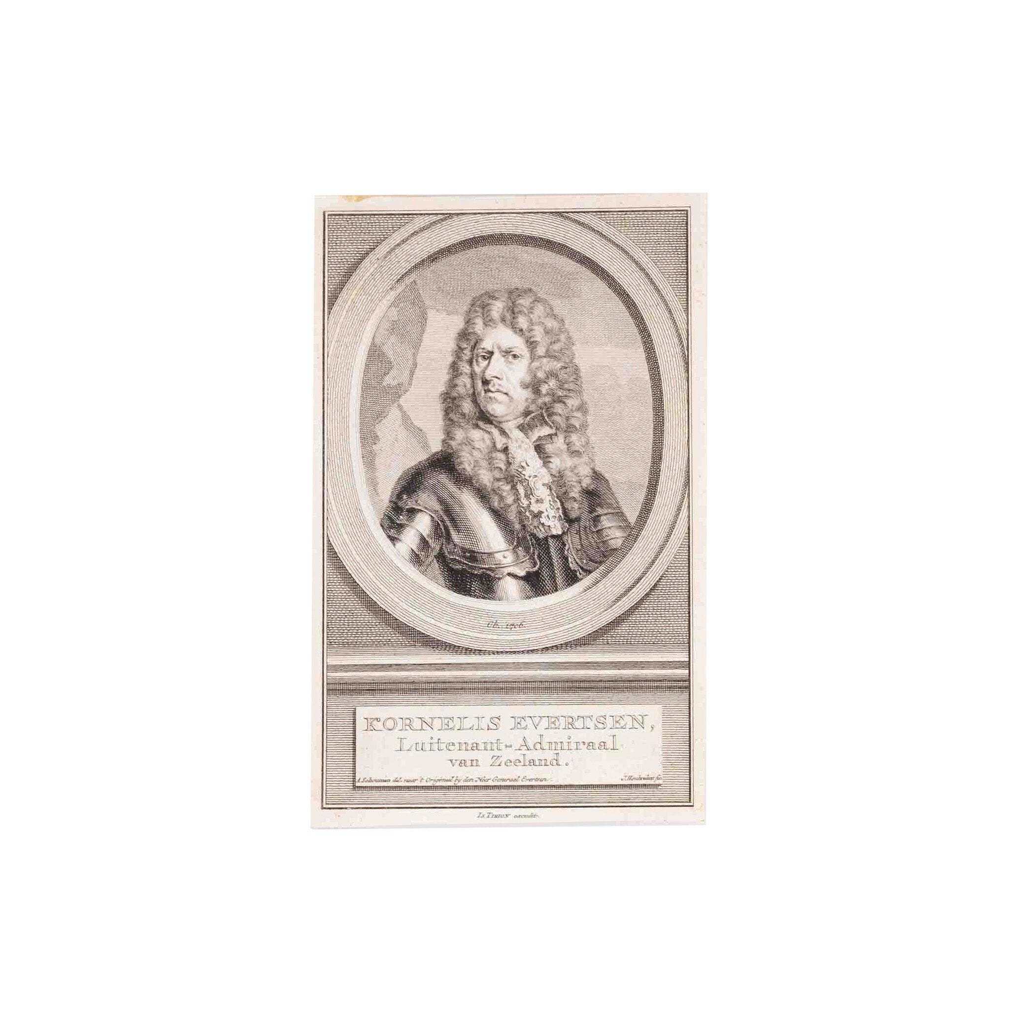 Vijf portretten van admiralen, J. Houbraken, ca. 1749-1760-zoom-3
