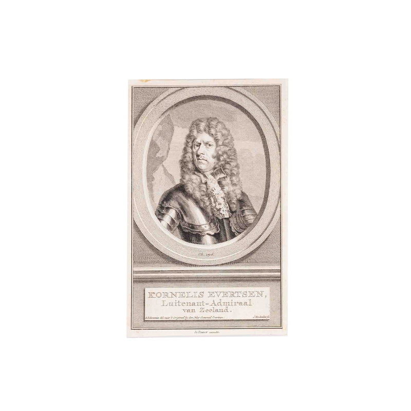 Vijf portretten van admiralen, J. Houbraken, ca. 1749-1760-zoom-