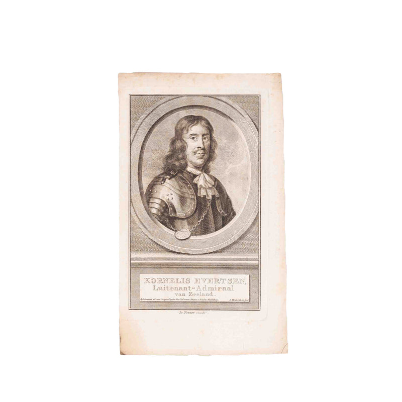Vijf portretten van admiralen uit Zeeland, J. Houbraken, ca. 1749-1760-zoom-