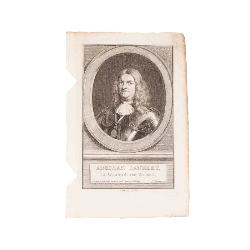 Vijf portretten van admiralen uit Zeeland, J. Houbraken, ca. 1749-1760-zoom-