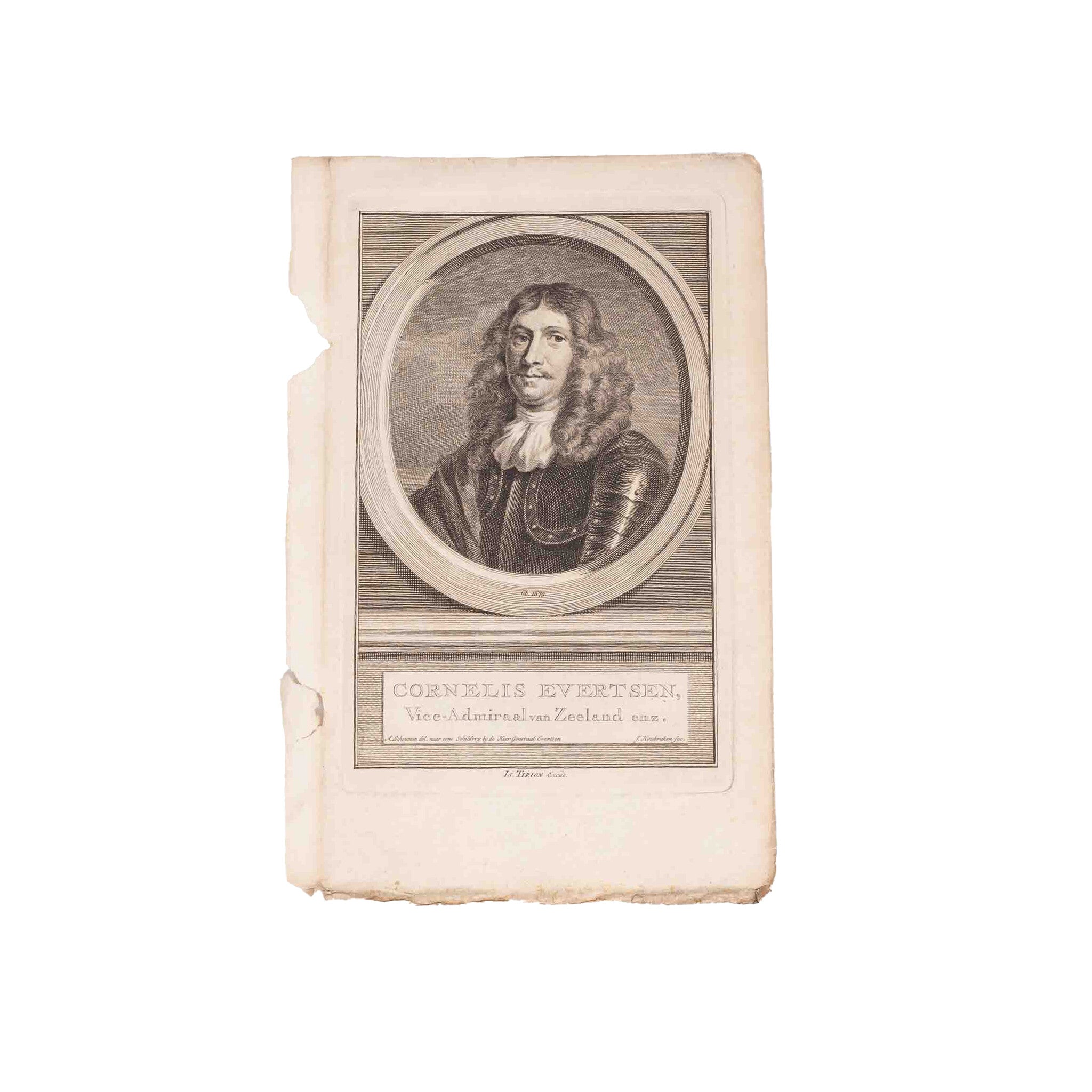 Vijf portretten van admiralen uit Zeeland, J. Houbraken, ca. 1749-1760-zoom-2
