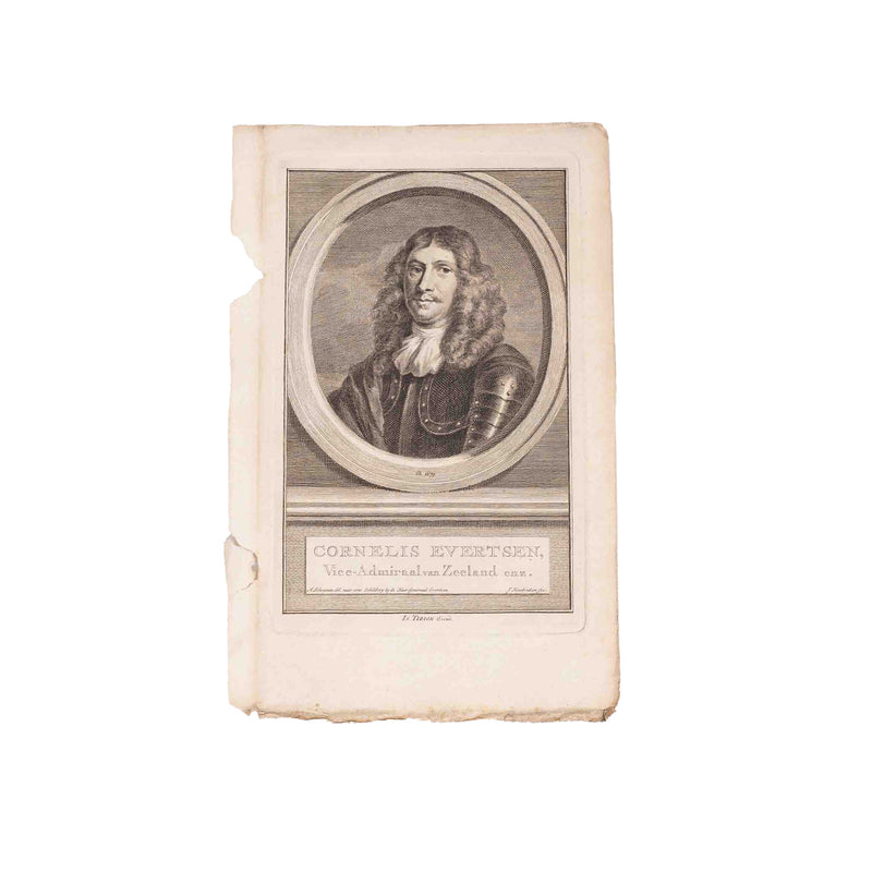 Vijf portretten van admiralen uit Zeeland, J. Houbraken, ca. 1749-1760-zoom-
