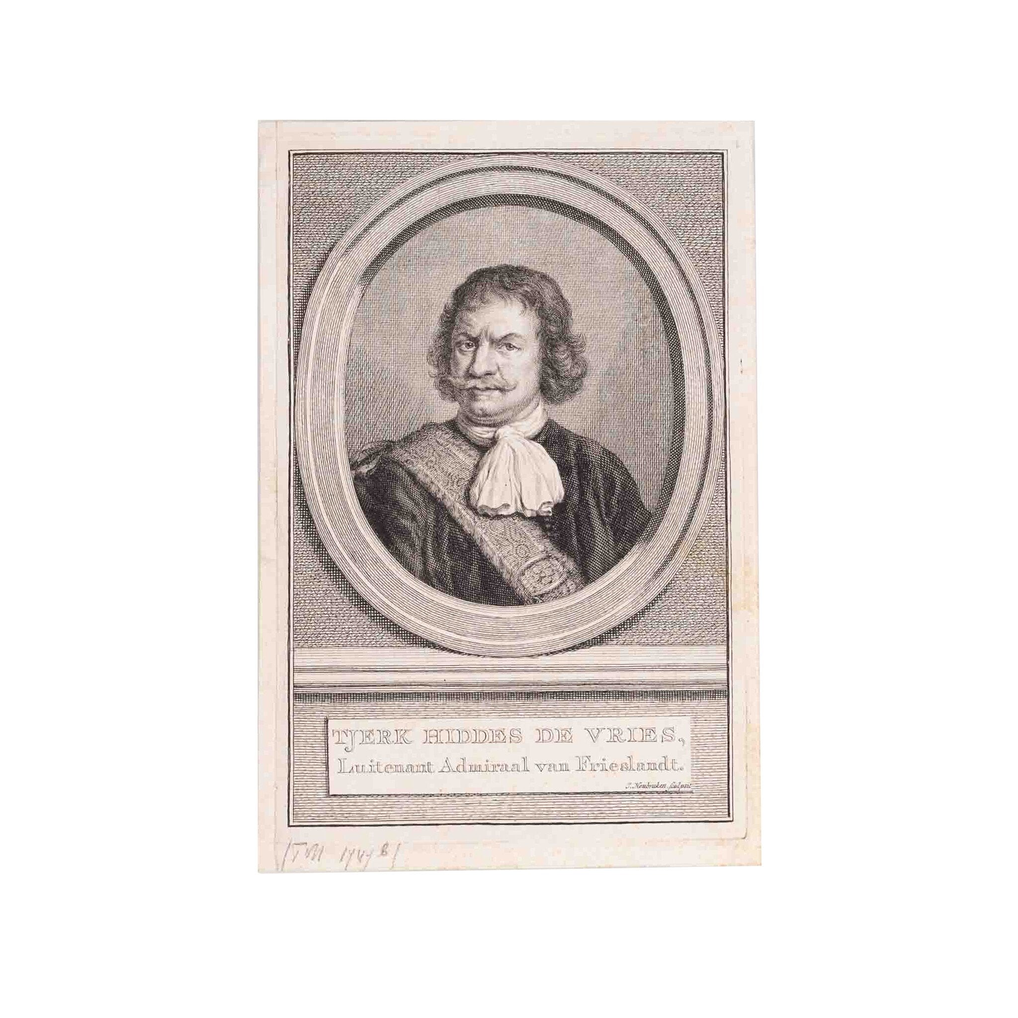 Vier portretten van zeevaarders, J. Houbraken, ca. 1749-1760-zoom-2