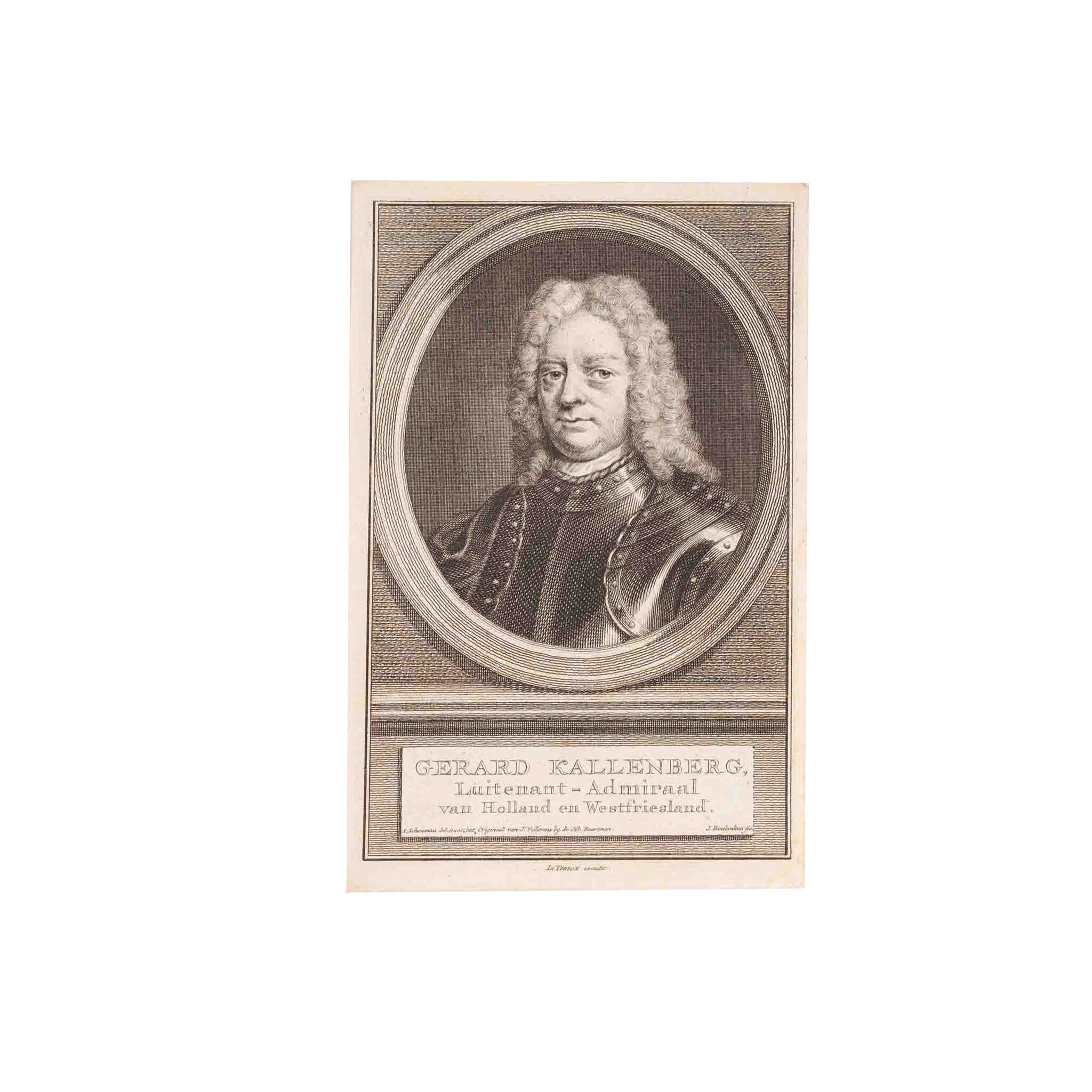 Vier portretten van luitenant-admiralen, J. Houbraken, ca. 1749-1760-zoom-4