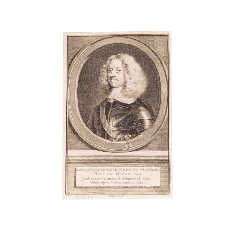 Vier portretten van luitenant-admiralen, J. Houbraken, ca. 1749-1760-zoom-