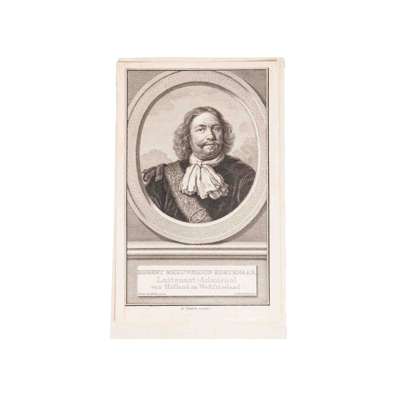 Vier portretten admiralen, J. Houbraken, ca. 1749-1760-zoom-