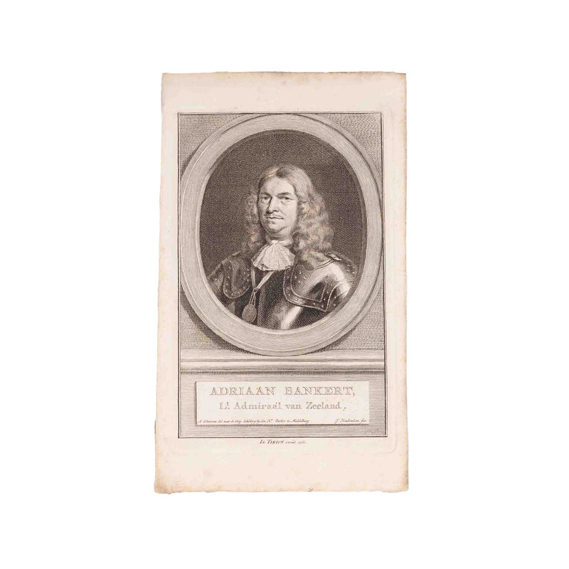 Vier portretten admiralen, J. Houbraken, ca. 1749-1760-zoom-