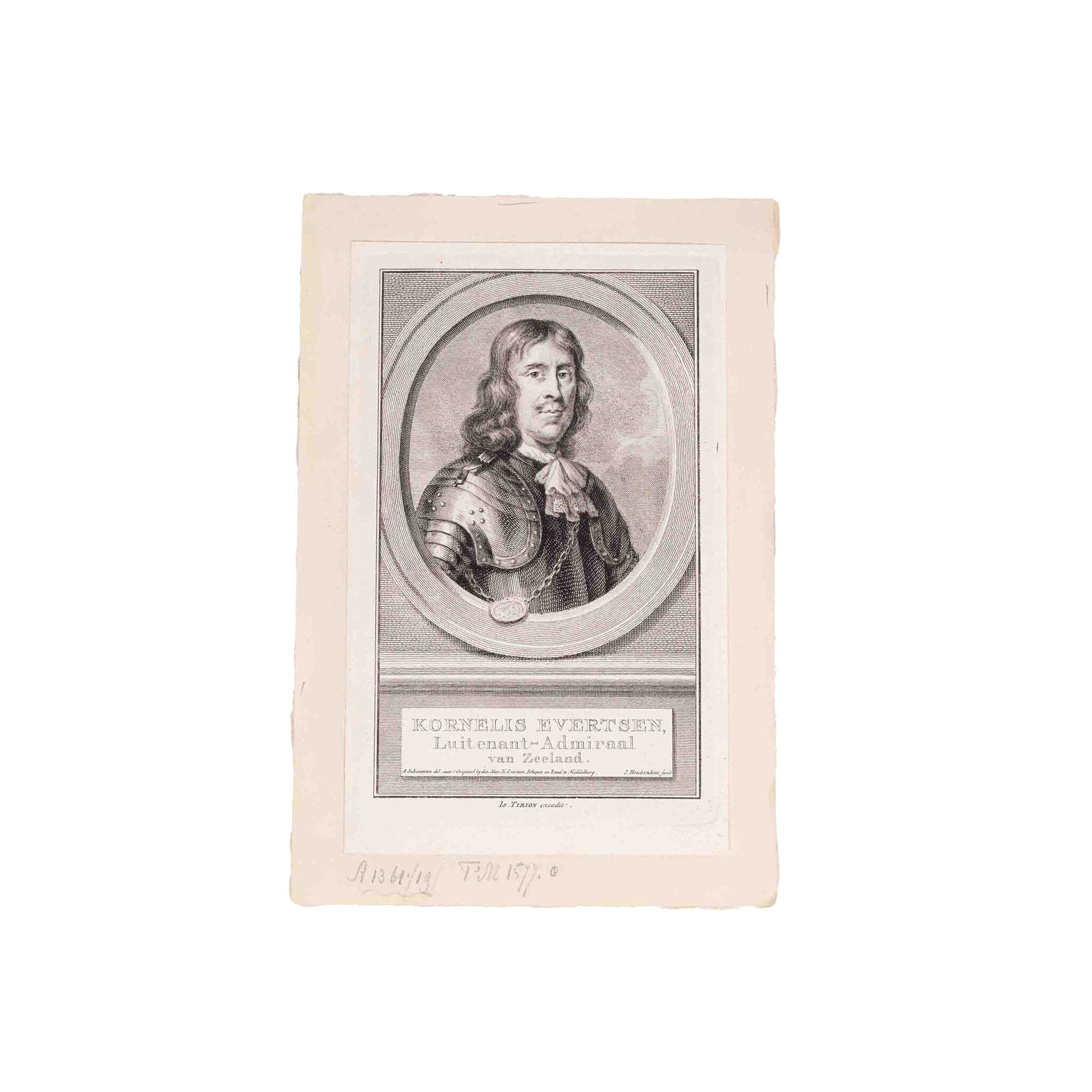 Vier portretten admiralen, J. Houbraken, ca. 1749-1760-zoom-2
