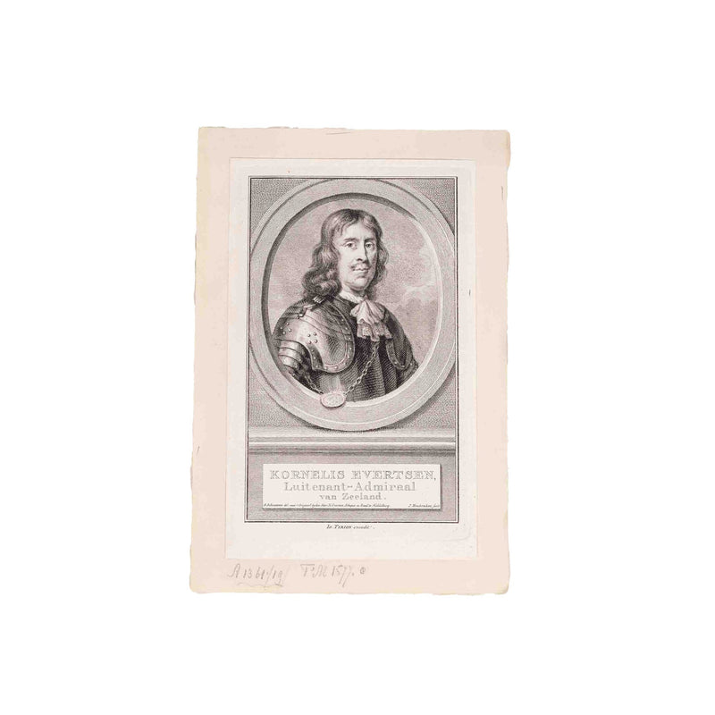 Vier portretten admiralen, J. Houbraken, ca. 1749-1760-zoom-