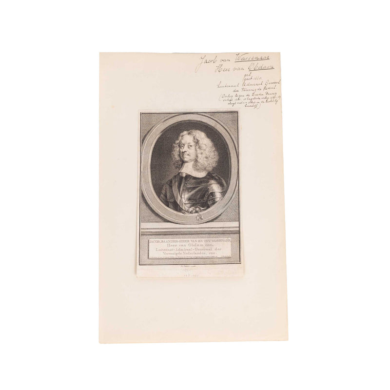 Drie portretten van admiralen, J. Houbraken, ca. 1749-1760-zoom-