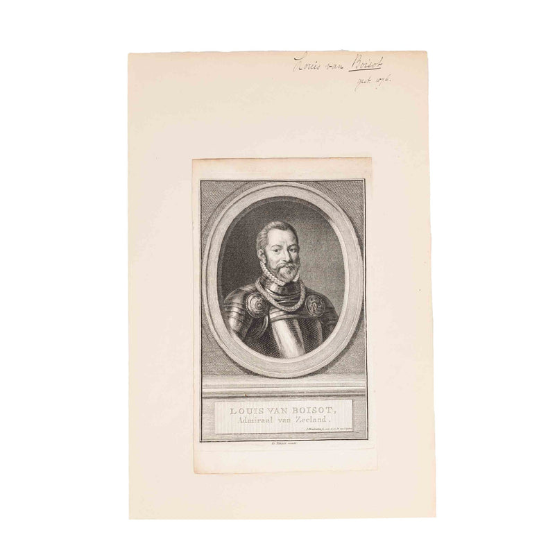 Drie portretten van zeevaarders, J. Houbraken, ca. 1749-1760-zoom-