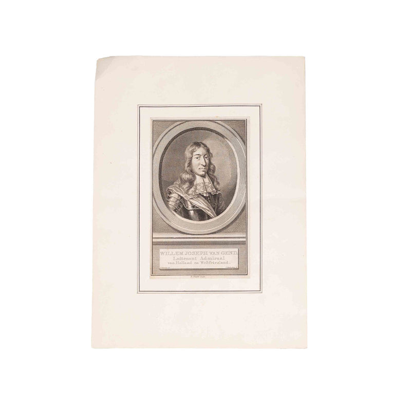 Vier portretten van admiralen, J. Houbraken, ca. 1749-1760-zoom-