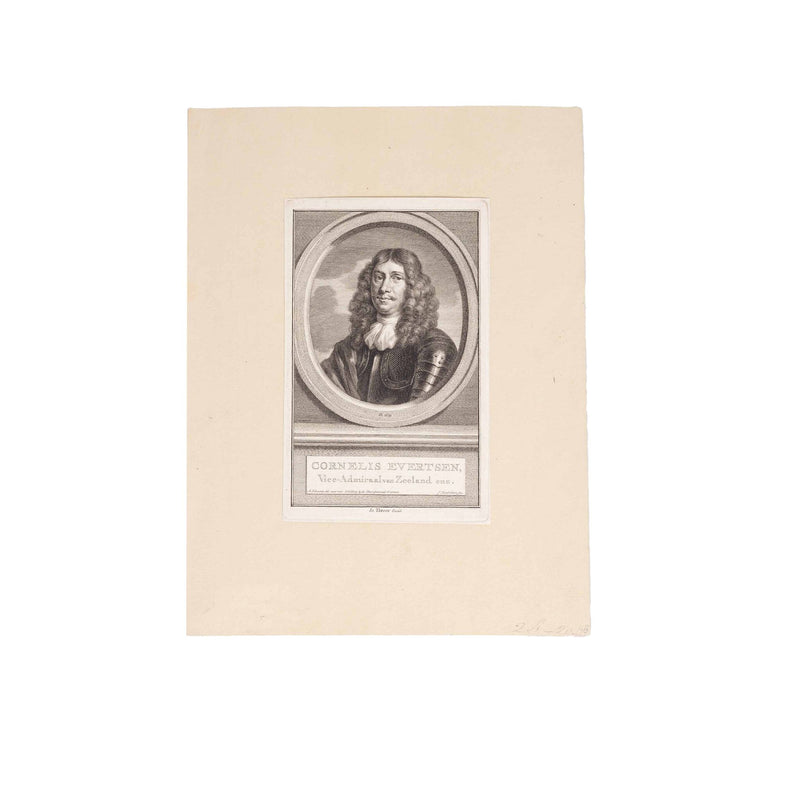 Vier portretten van admiralen, J. Houbraken, ca. 1749-1760-zoom-