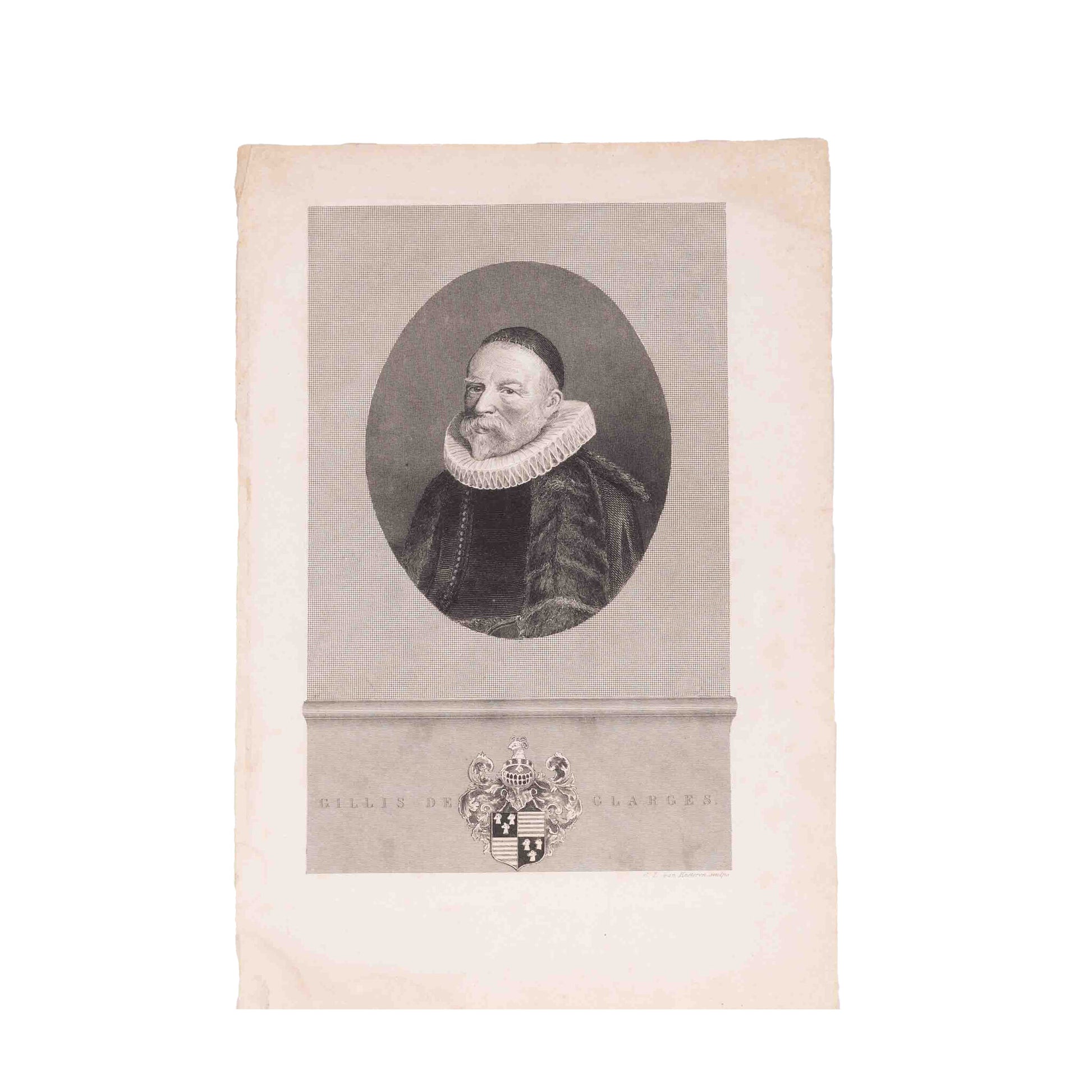 Prenten 'Armand Jean du Plessis en 'Gillis de Glarges', ca. 1850-2