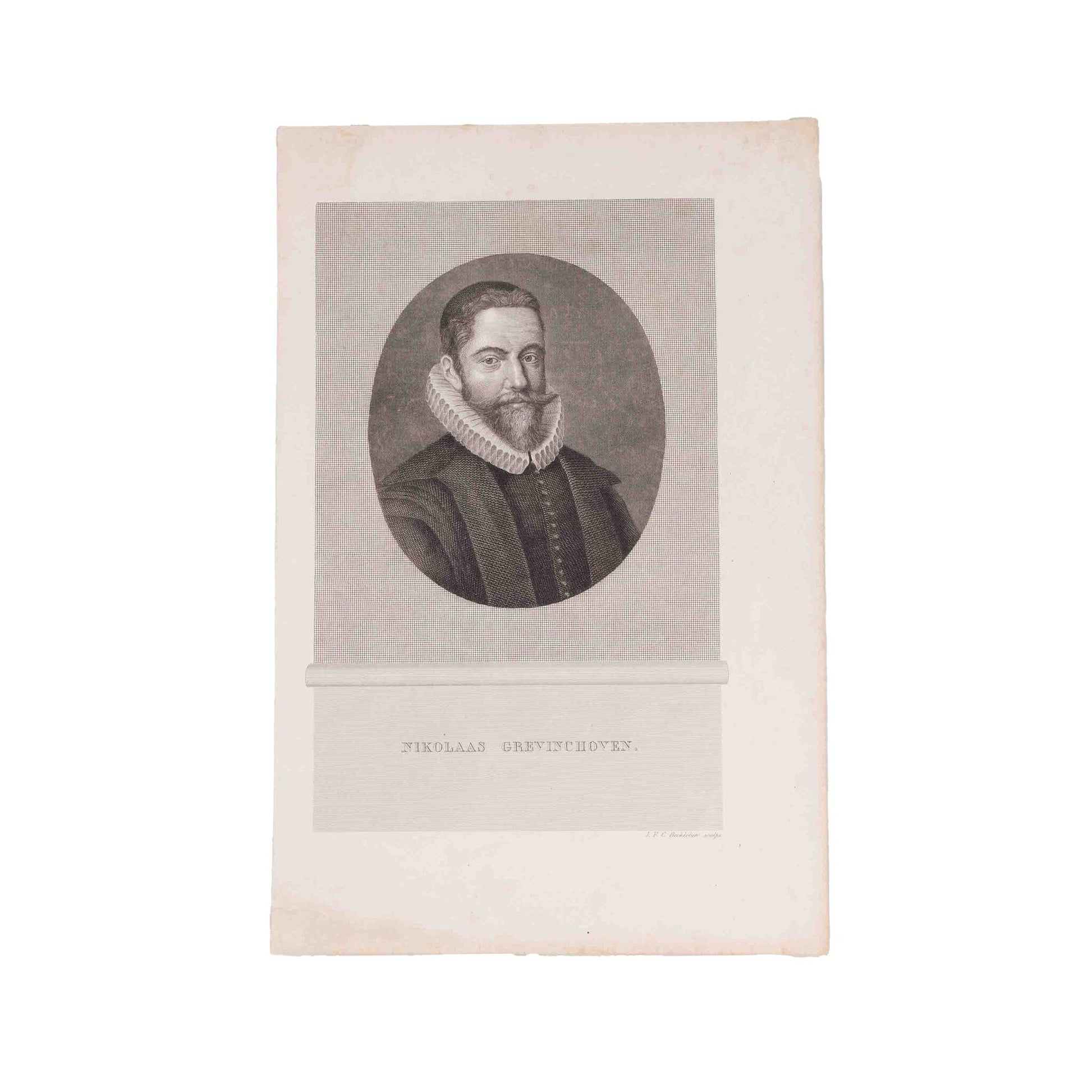 Drie portretten van predikanten, ca. 1850-1860-2