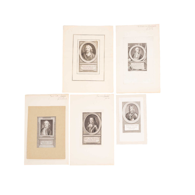 Vijf portretten van zeevaarders, ca. 1850-1860-zoom-