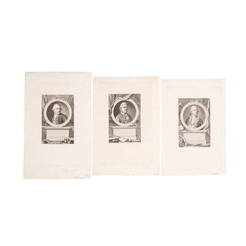 Drie portretten van een Kapitein ter Zee, ca. 1760-1785-zoom-