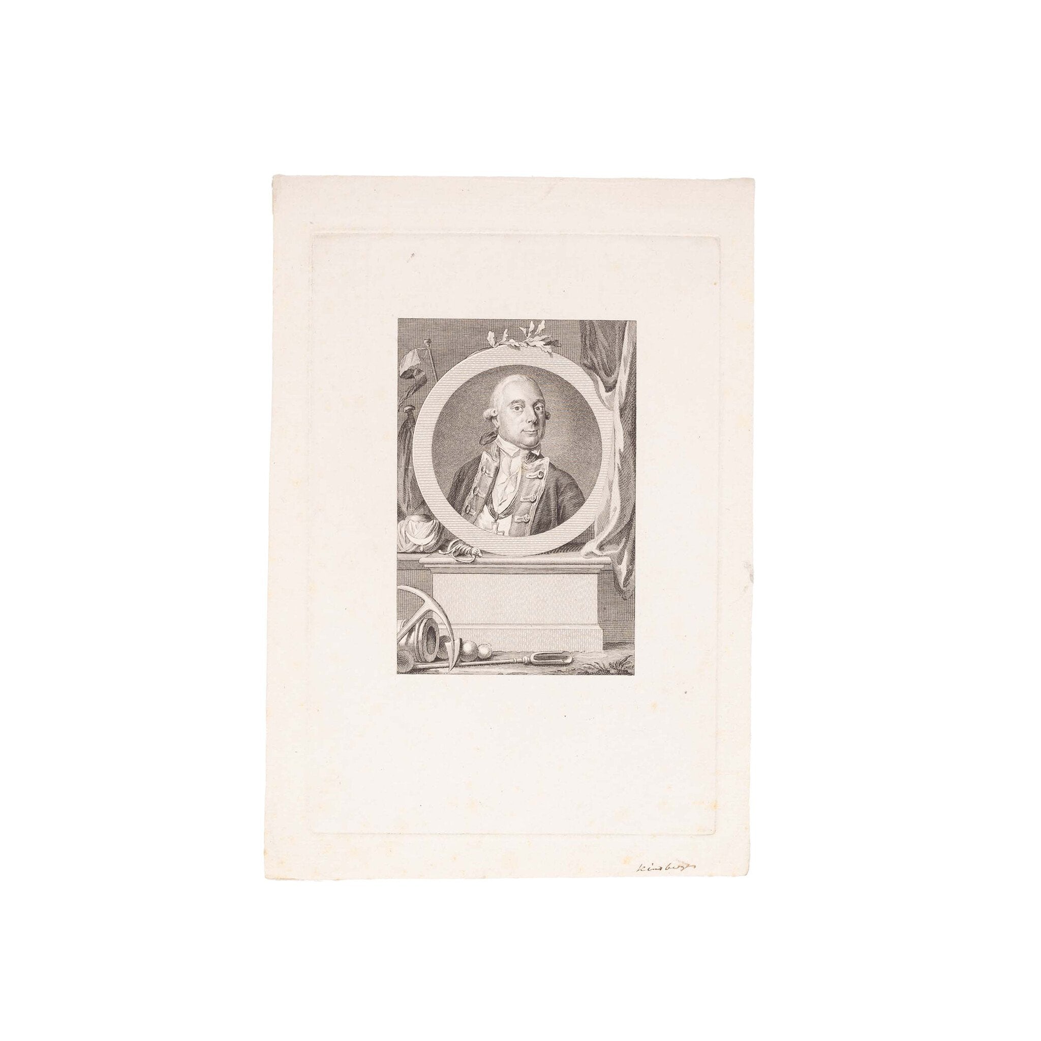 Drie portretten van een Kapitein ter Zee, ca. 1760-1785-zoom-4