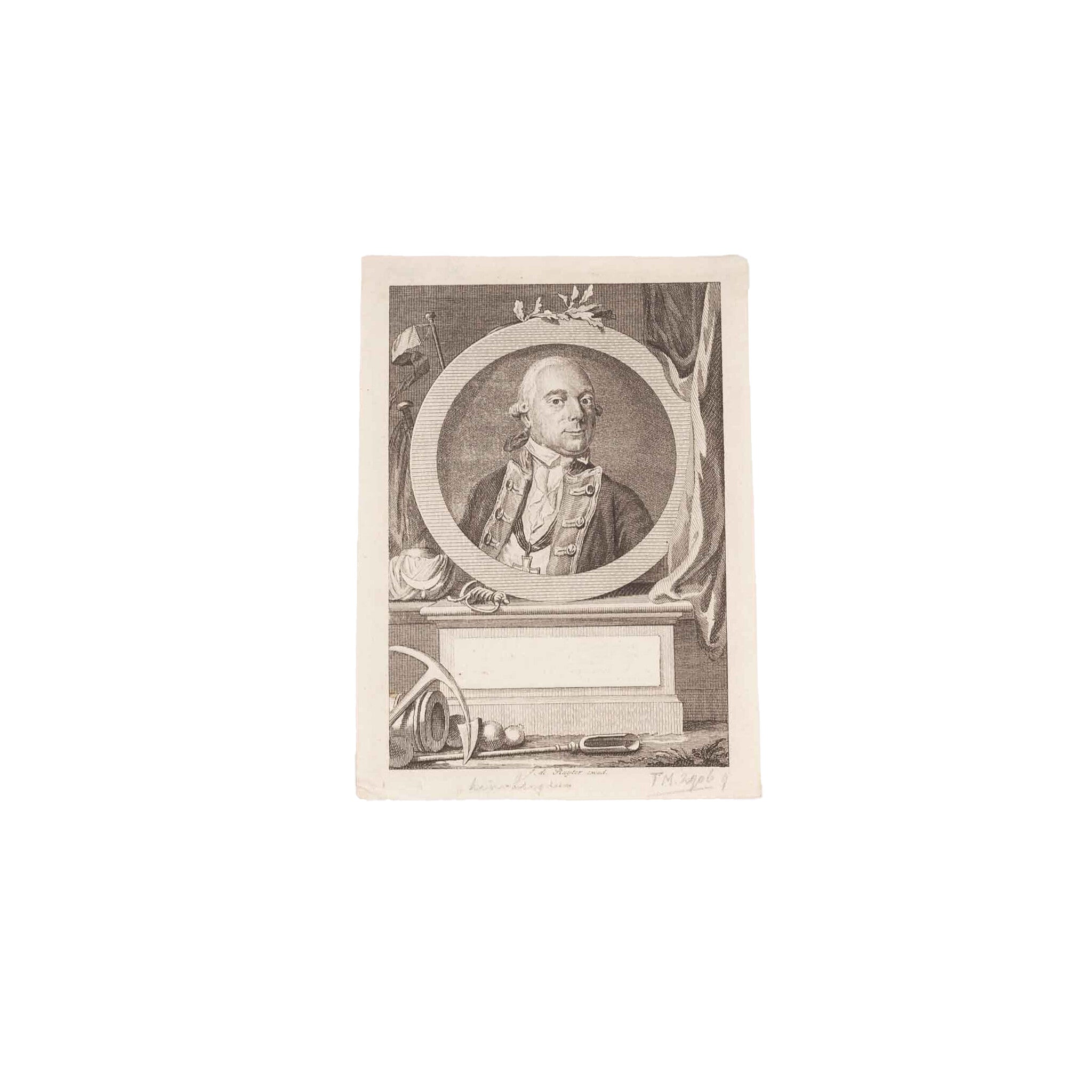 Drie portretten van een Kapitein ter Zee, ca. 1760-1785-zoom-3