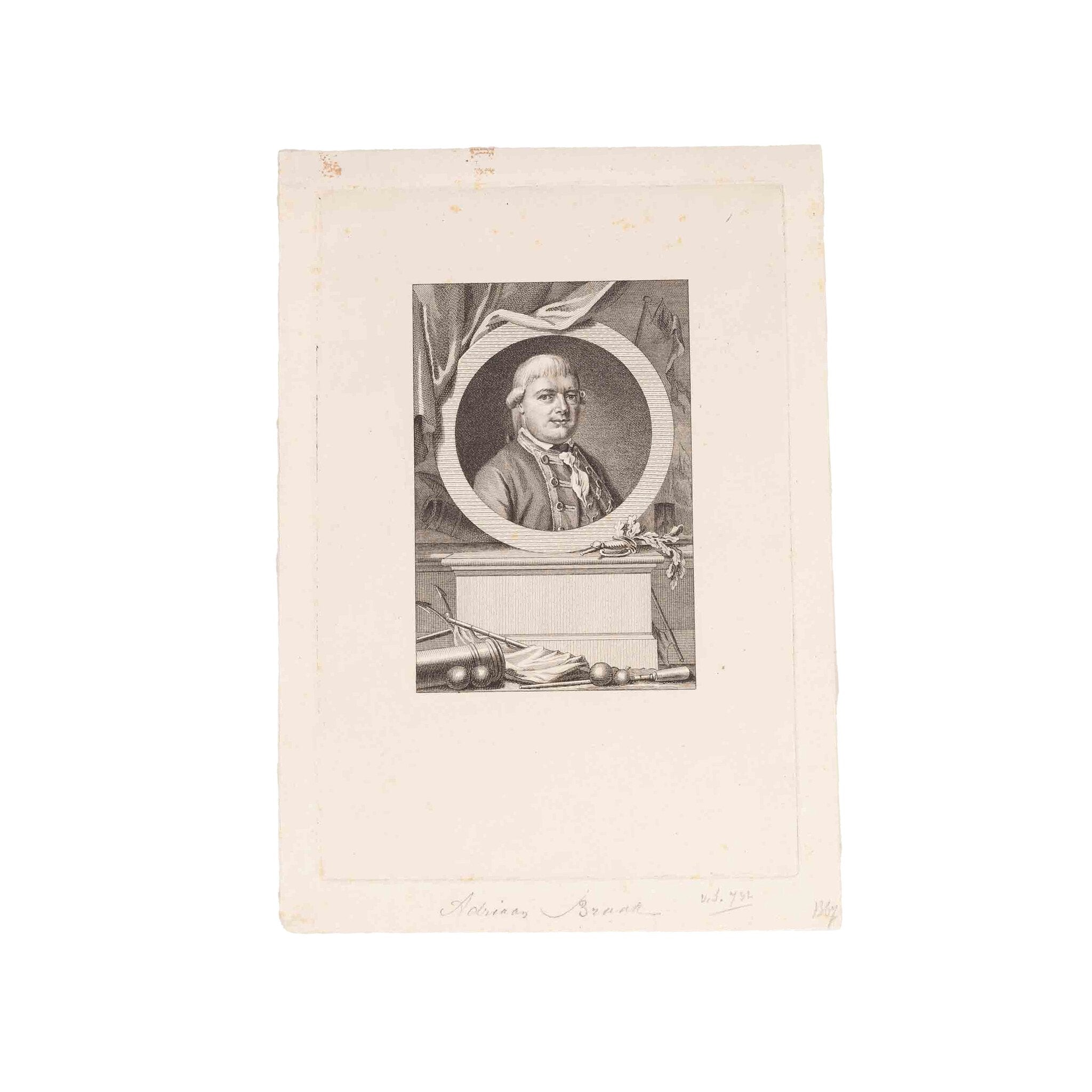 Drie portretten van een Kapitein ter Zee, ca. 1760-1785-zoom-2