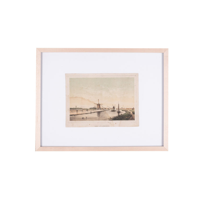 Prent 'Gezigt op 's Gravehage', P.W.M. Trap, ca. 1859-zoom-
