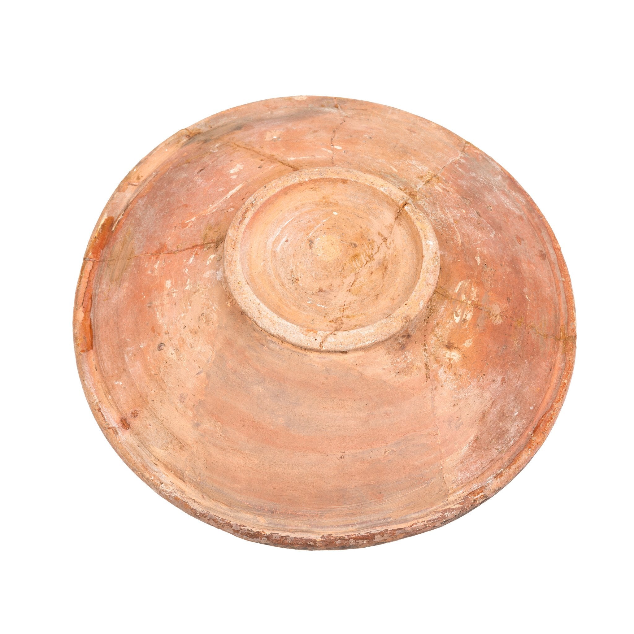 Schaal van slibaardewerk, 17e -18e eeuw-zoom-4