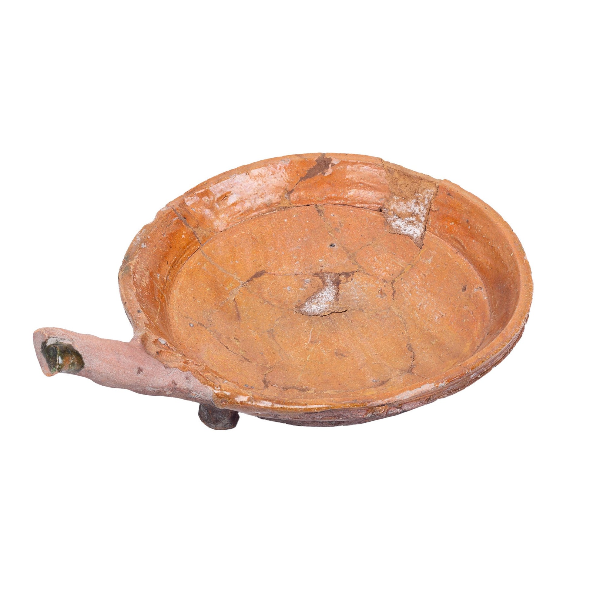 Steelpan van roodbakkend aardewerk, 12e-18e eeuw-2