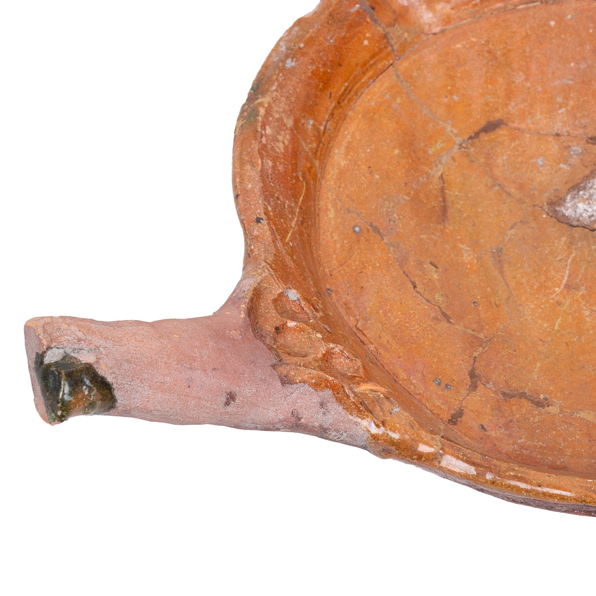 Steelpan van roodbakkend aardewerk, 12e-18e eeuw-zoom-4