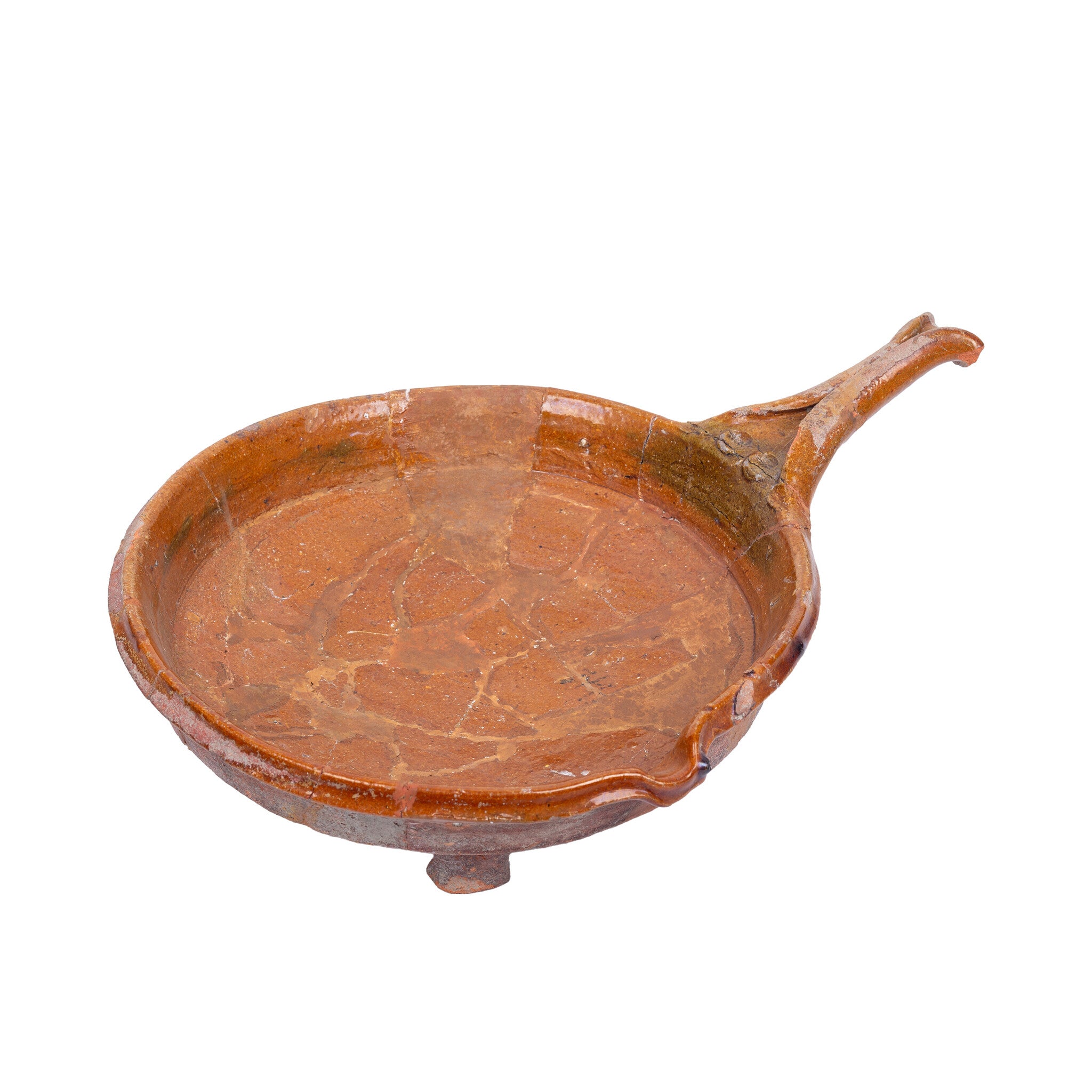Steelpan van roodbakkend aardewerk, 12e-18e eeuw-zoom-1
