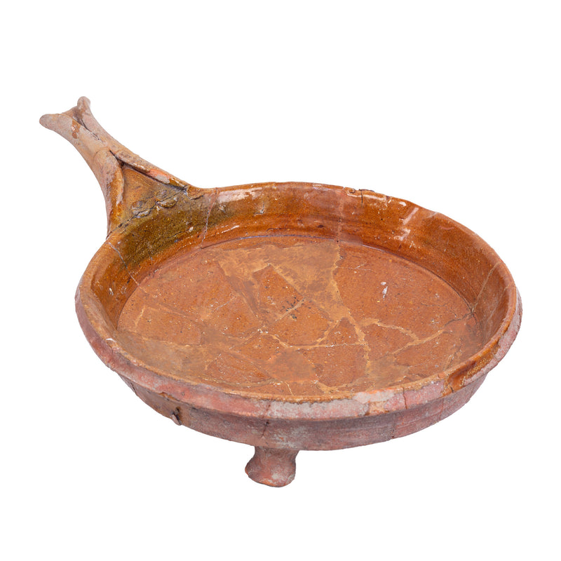 Steelpan van roodbakkend aardewerk, 12e-18e eeuw-zoom-