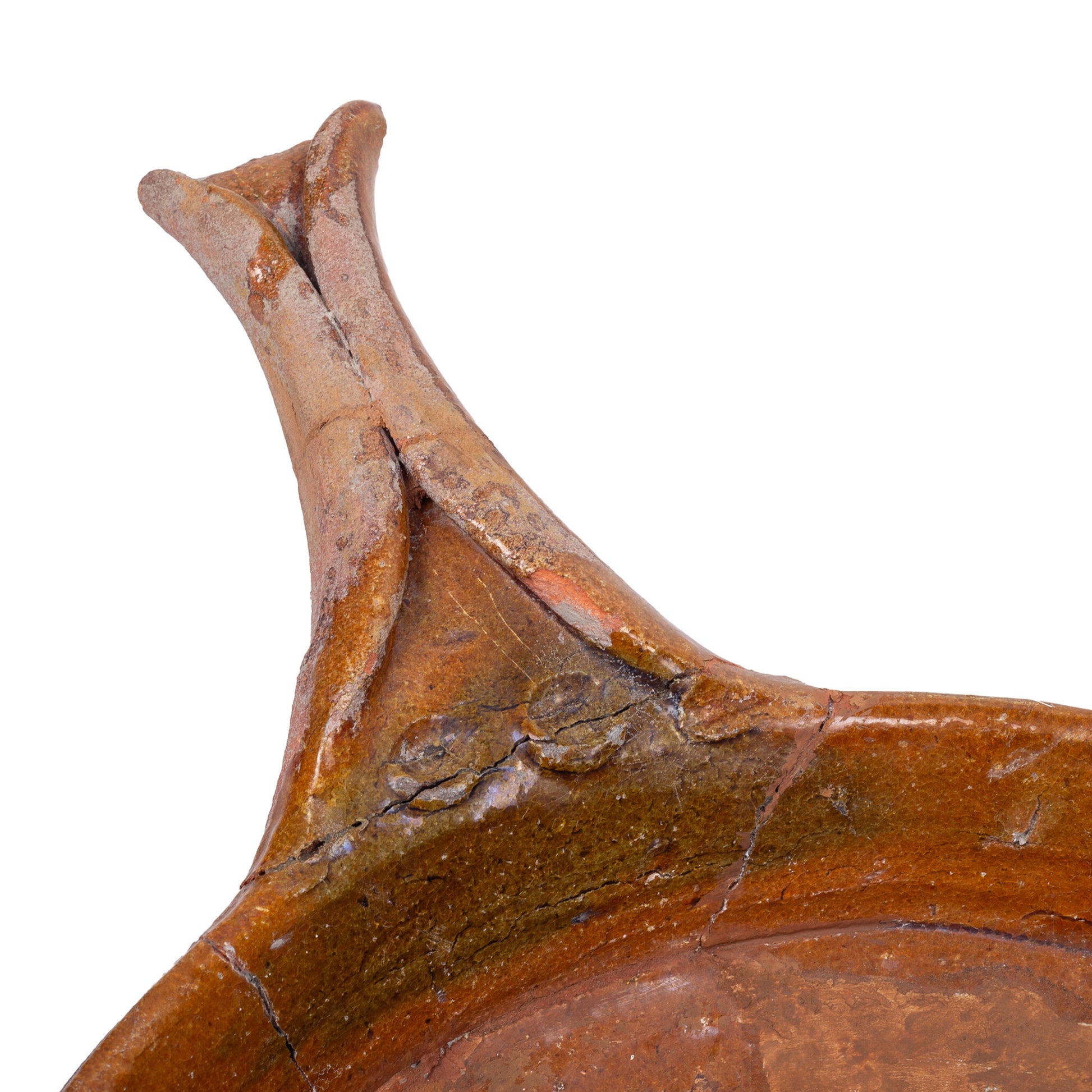 Steelpan van roodbakkend aardewerk, 12e-18e eeuw-3