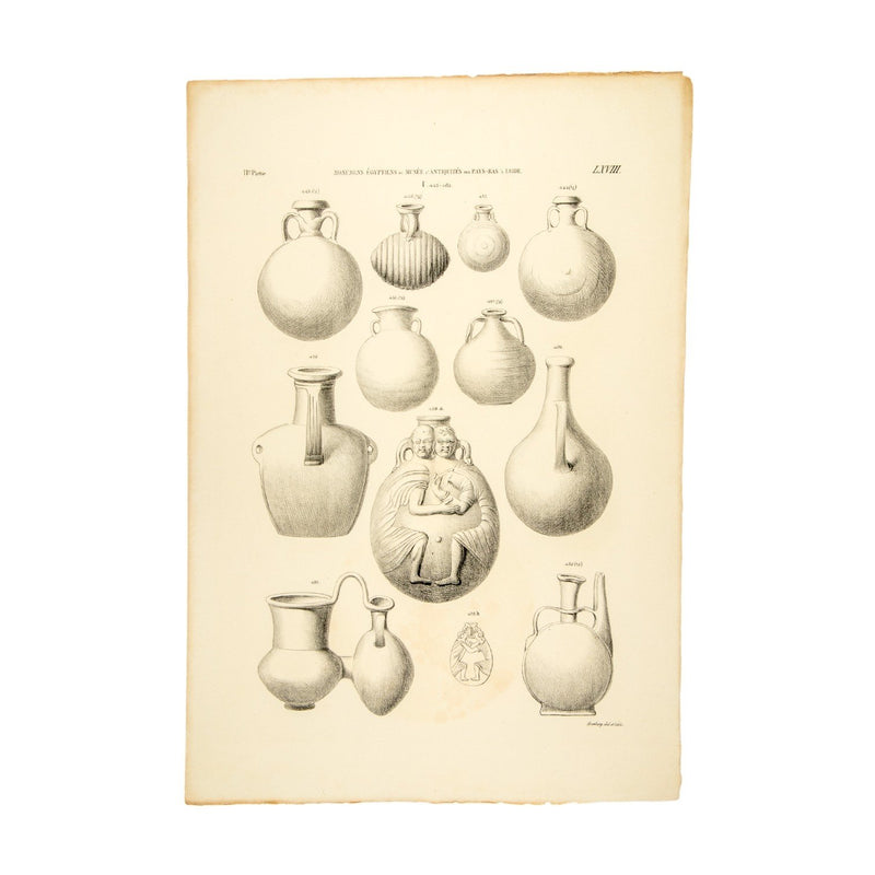 Litho's Egyptische kruiken en kannen, 1840-zoom-