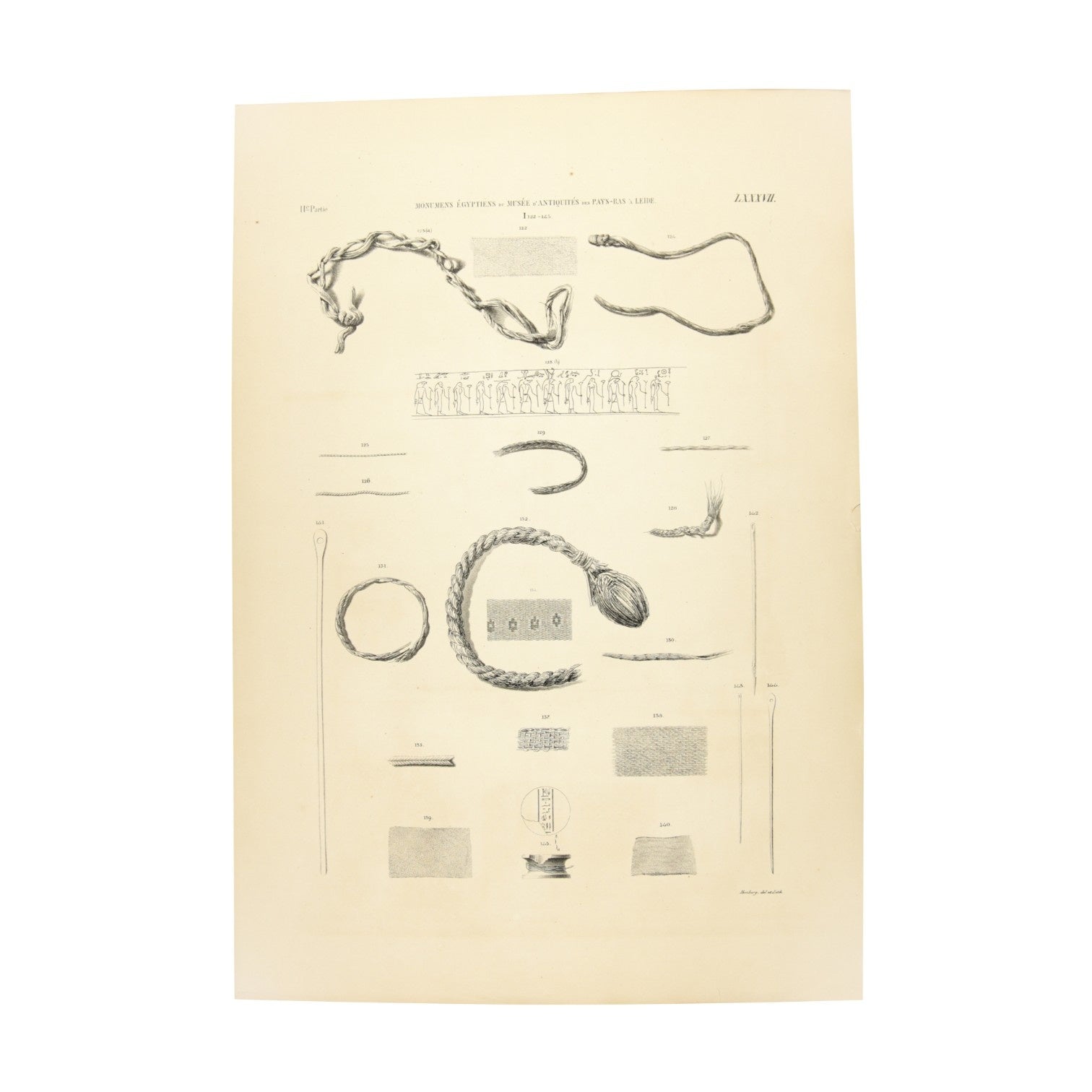 Litho's met hiërogliefen, 1840-3