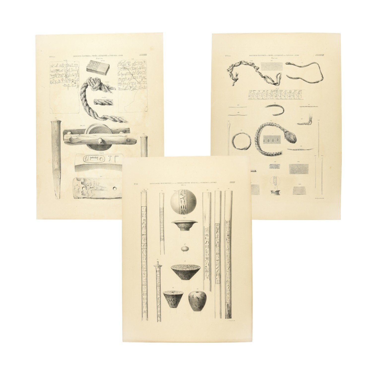 Litho's met hiërogliefen, 1840