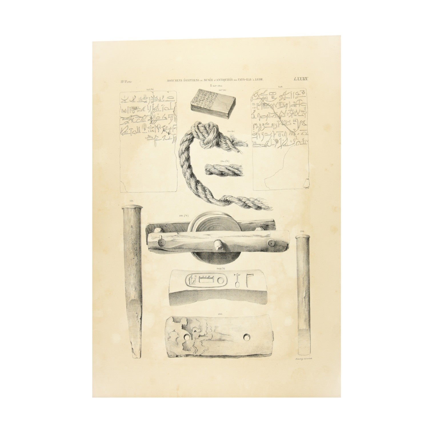 Litho's met hiërogliefen, 1840-zoom-2