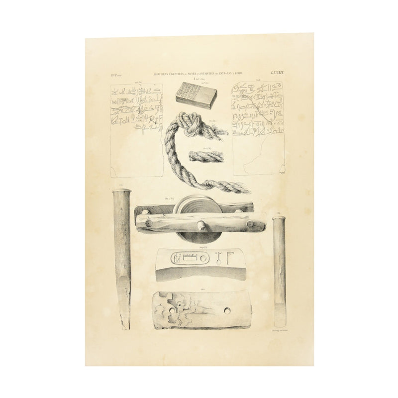 Litho's met hiërogliefen, 1840-zoom-