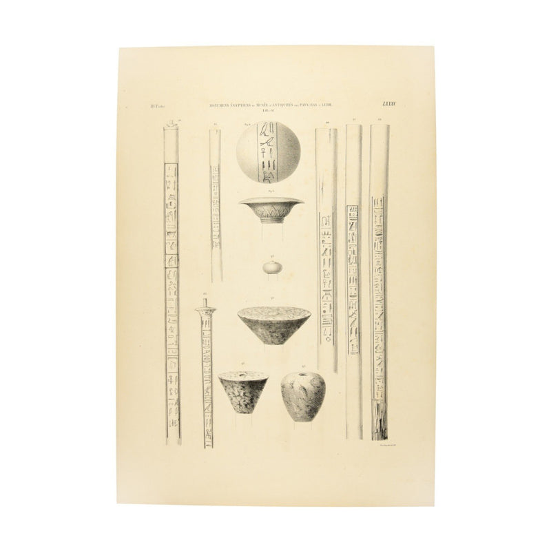 Litho's met hiërogliefen, 1840-zoom-