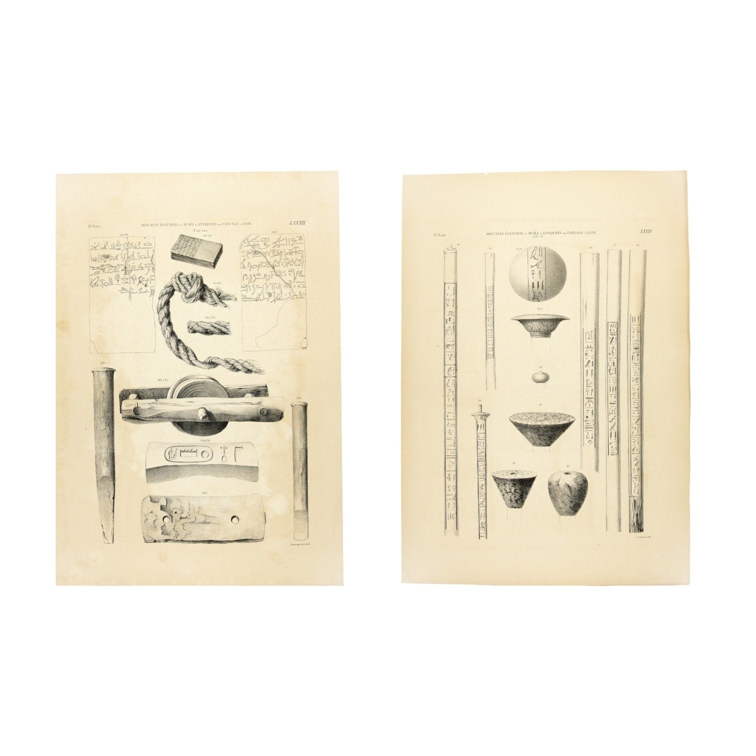 Litho's kleistenen en pilaren, 1840-1