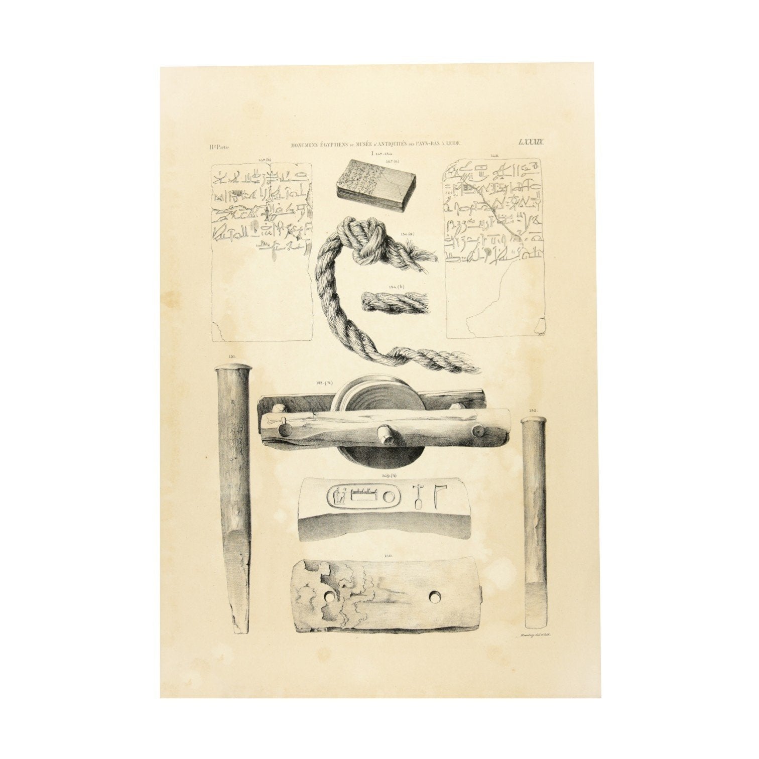 Litho's kleistenen en pilaren, 1840-2