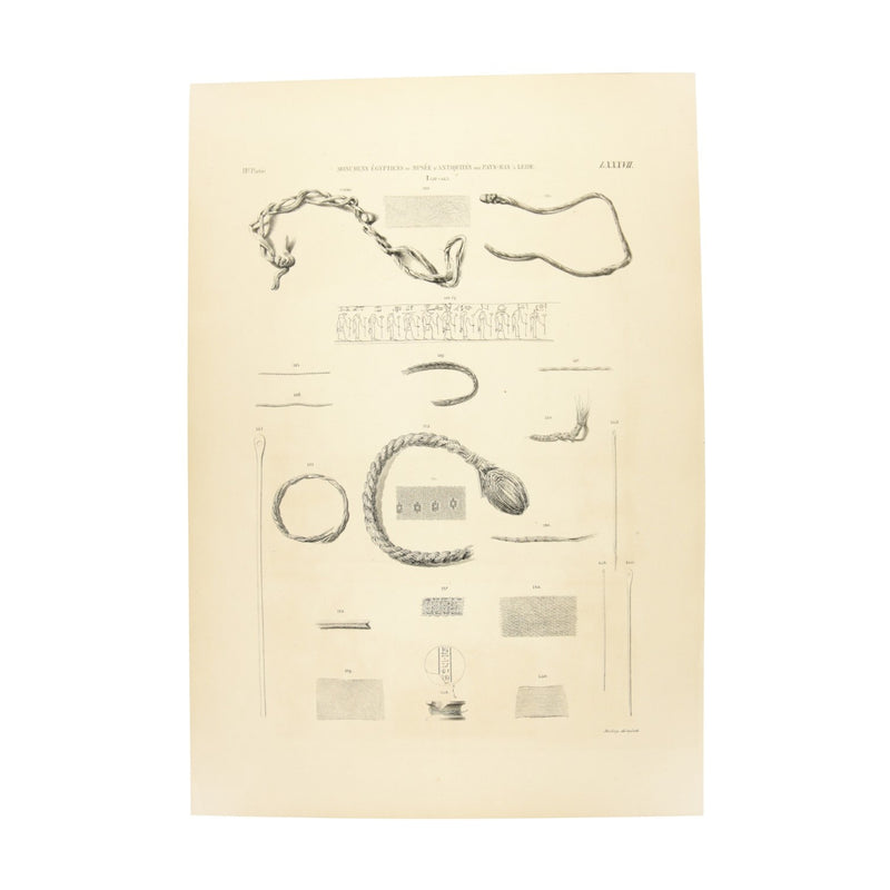 Litho's touwen/weefkunst en gereedschap, 1840-zoom-