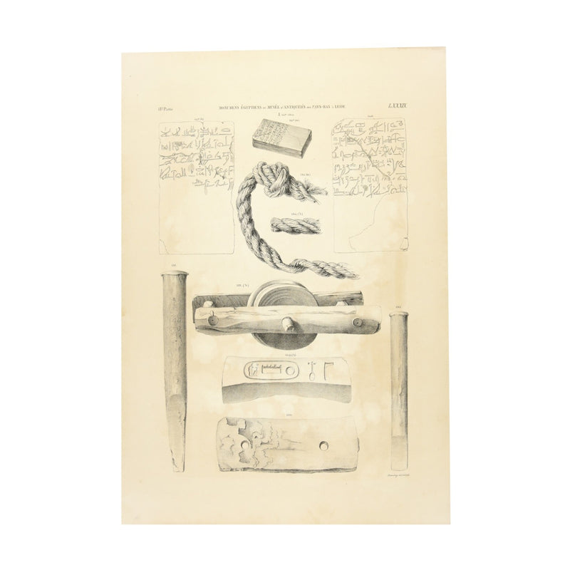 Litho's touwen/weefkunst en gereedschap, 1840-zoom-