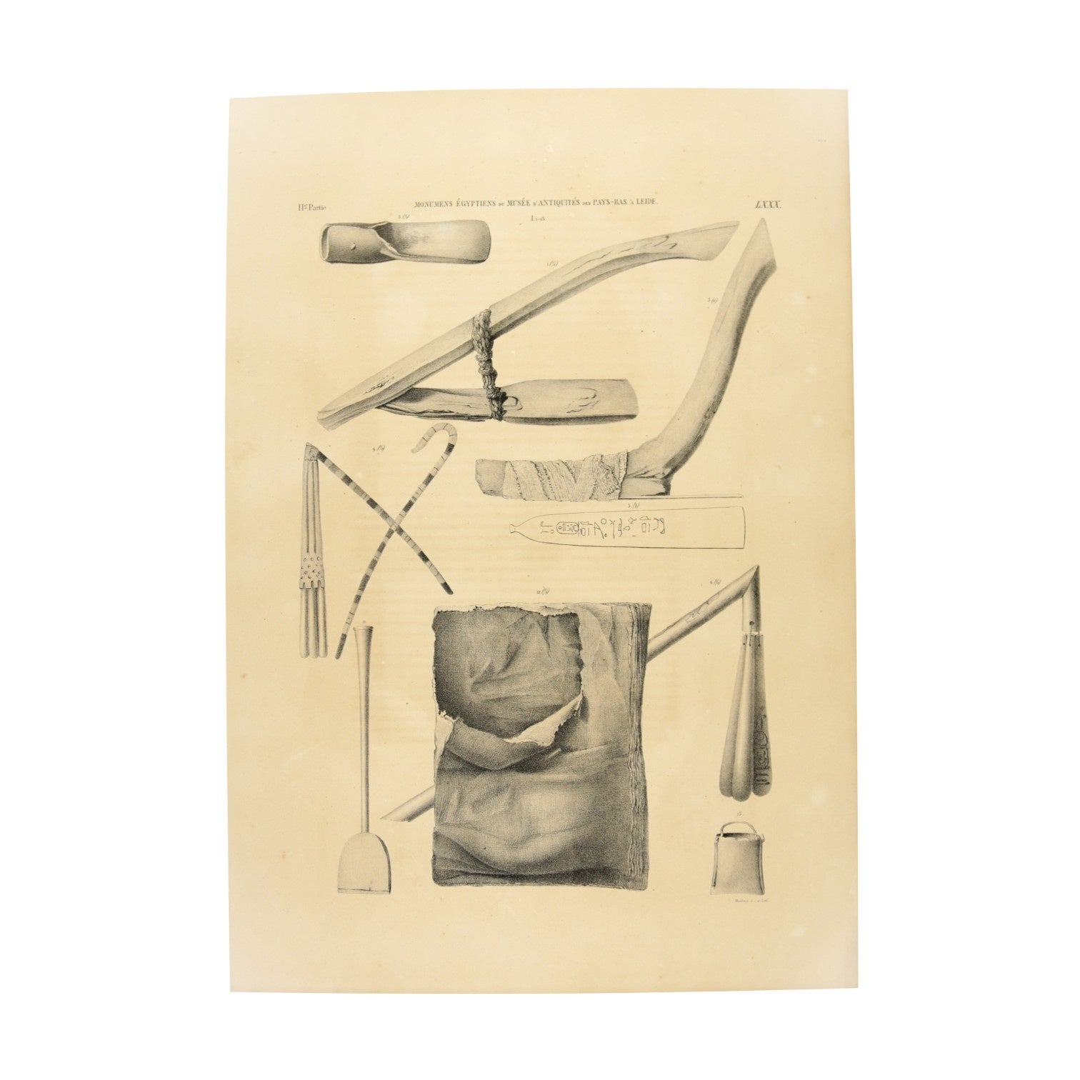 Litho's touwen/weefkunst en gereedschap, 1840-4