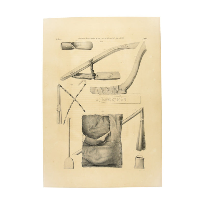 Litho's touwen/weefkunst en gereedschap, 1840-zoom-