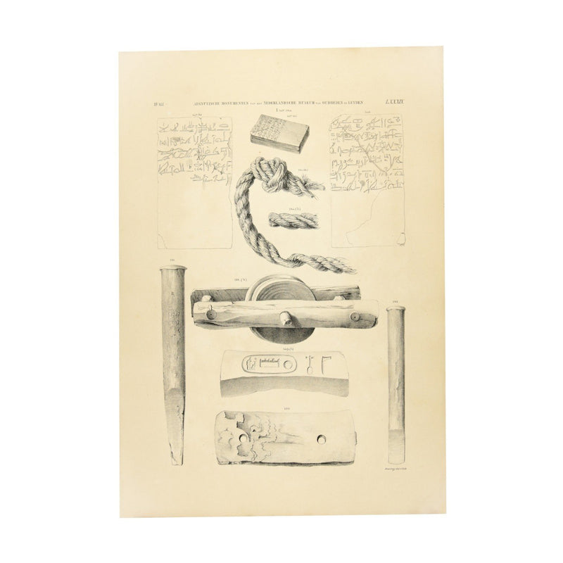 Litho's touwen/weefkunst en gereedschap, 1840-zoom-